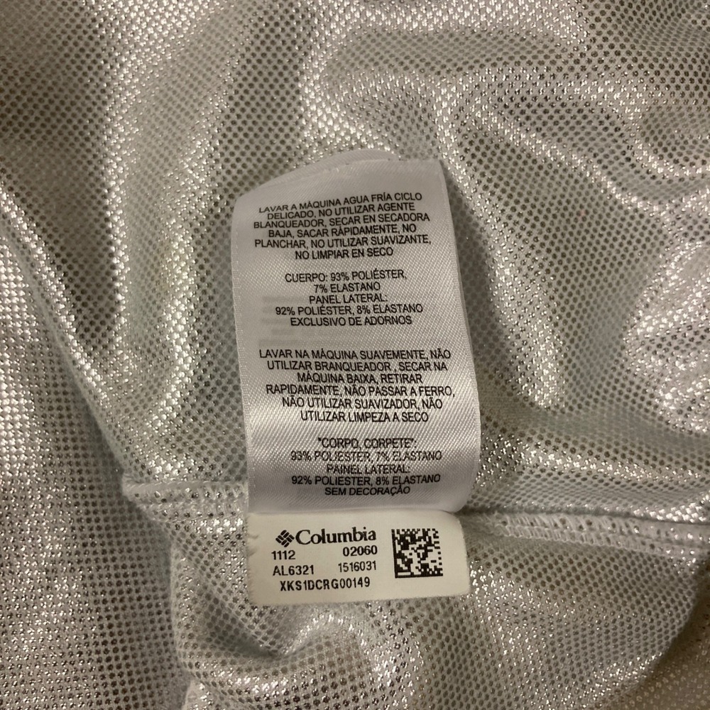Columbia Omni-Heat Fleece Pullover Quarter Zip White Red XL AL6321‎ - Picture 14 of 14